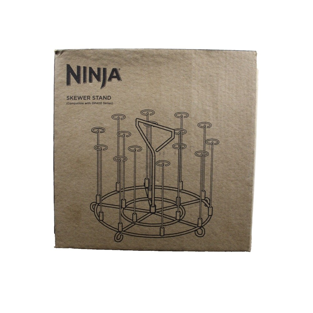 Ninja Foodi Stainless Steel Skewer Stand AOP103BRN 8-Qt Cooker OP400 Model NEW